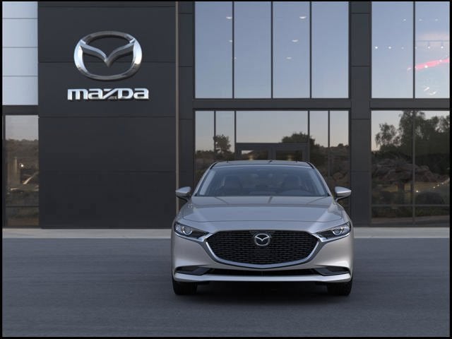 2026 Mazda Mazda3 Sedan 2.5 S Preferred in Platinum Quartz Metallic — front three-quarter view