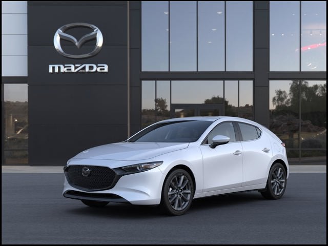2026 Mazda Mazda3 Hatchback 2.5 S Preferred in Snowflake White Pearl — front three-quarter view