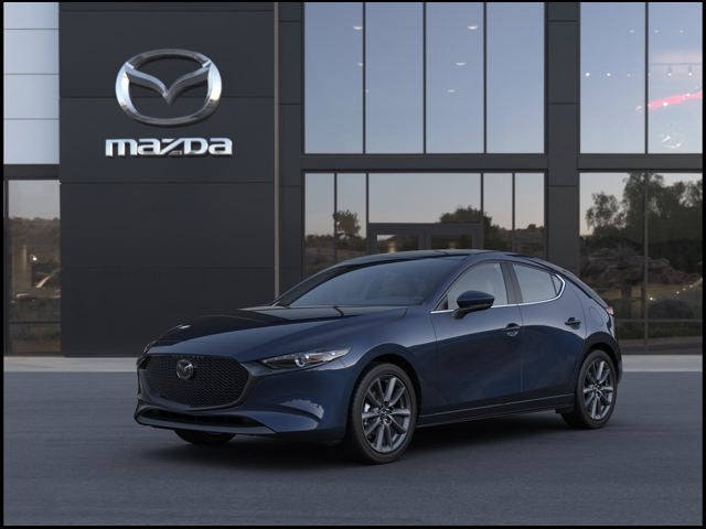 2026 Mazda Mazda3 Hatchback 2.5 S Preferred in Deep Crystal Blue Mica — front three-quarter view