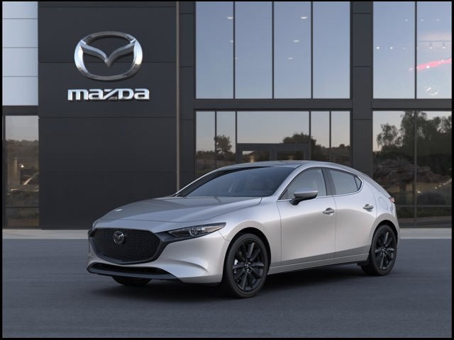 2026 Mazda Mazda3 Hatchback 2.5 S Premium in Platinum Quartz Metallic — front three-quarter view