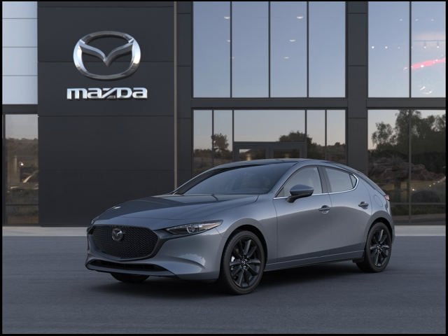 2026 Mazda Mazda3 Hatchback 2.5 S Premium in Polymetal Gray Metallic — front three-quarter view